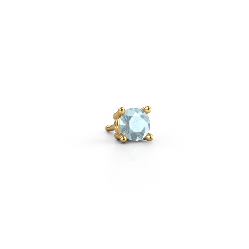 Bild von Männer Ohrstecker Seth 585 Gold Aquamarin 5 mm