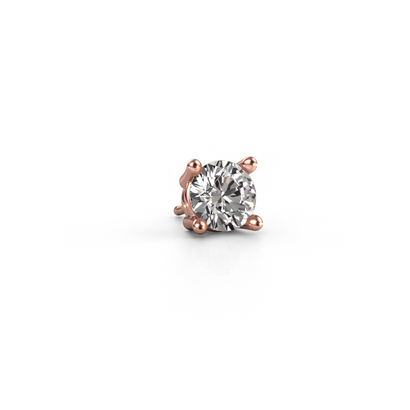 Image of Men's earring Seth 585 rose gold Diamond 1.00 crt