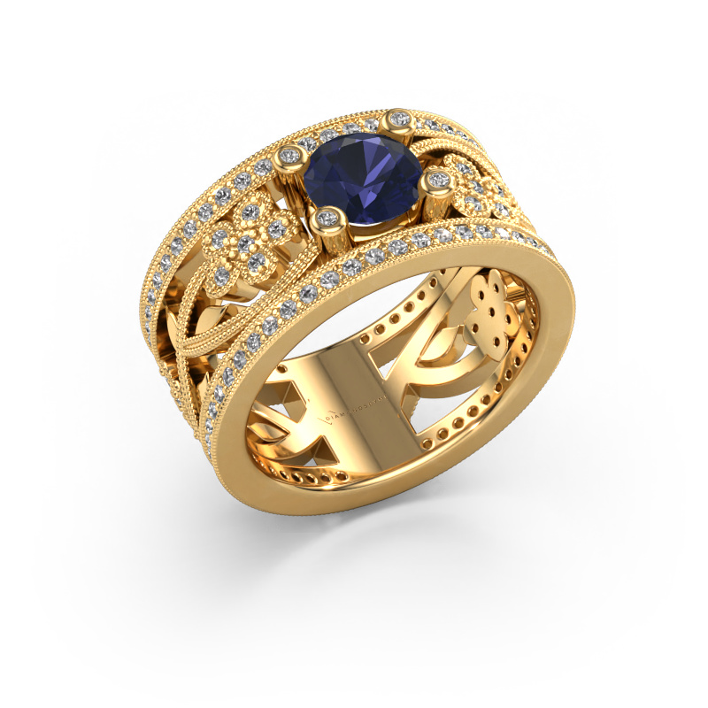 Image of Ring Severine 585 gold Sapphire 6 mm