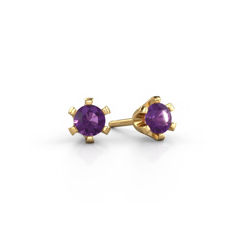 Bild von Ohrsteckers Shana 585 Gold Amethyst 4 mm