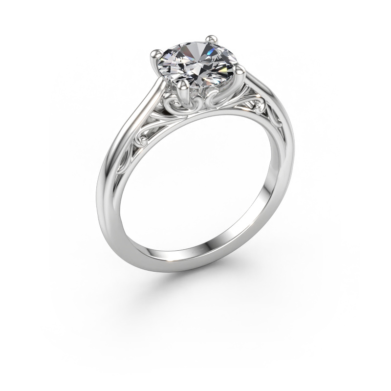 Immagine di Anello di fidanzamento Shannon rnd 585 oro bianco Diamante 1.50 crt