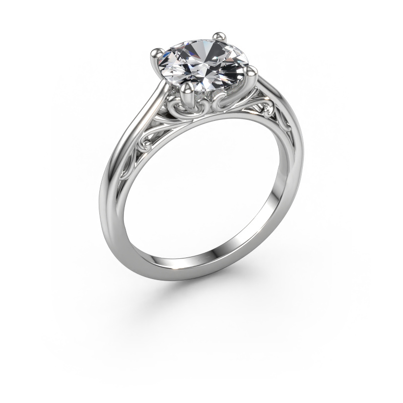 Bild von Verlobungsring Shannon rnd 585 Weißgold Lab-grown Diamant 2.00 crt