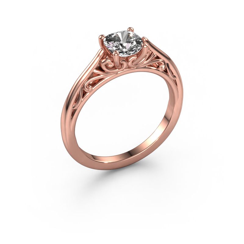 Image of Engagement ring Shannon cus 585 rose gold Diamond 1.00 crt