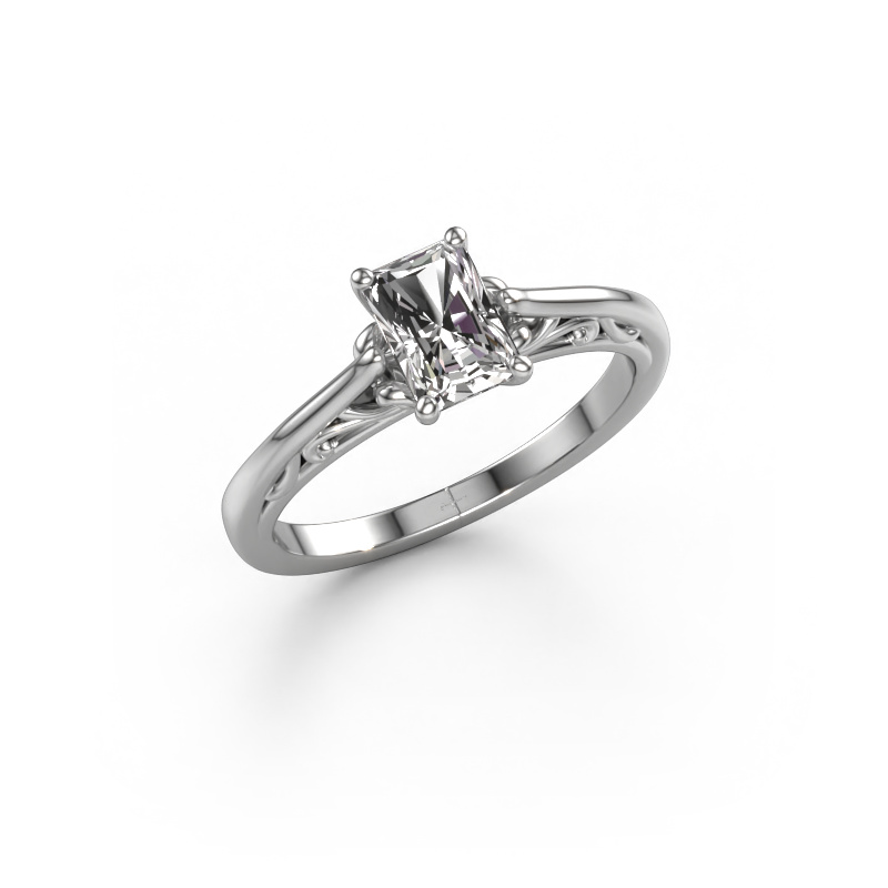Image of Engagement ring Shannon rad 950 platinum Lab grown diamond 0.75 crt