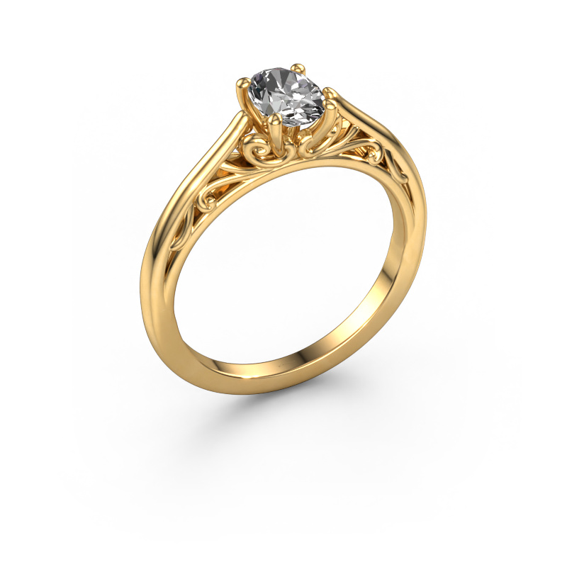 Bild von Verlobungsring Shannon ovl 585 Gold Diamant 0.60 crt