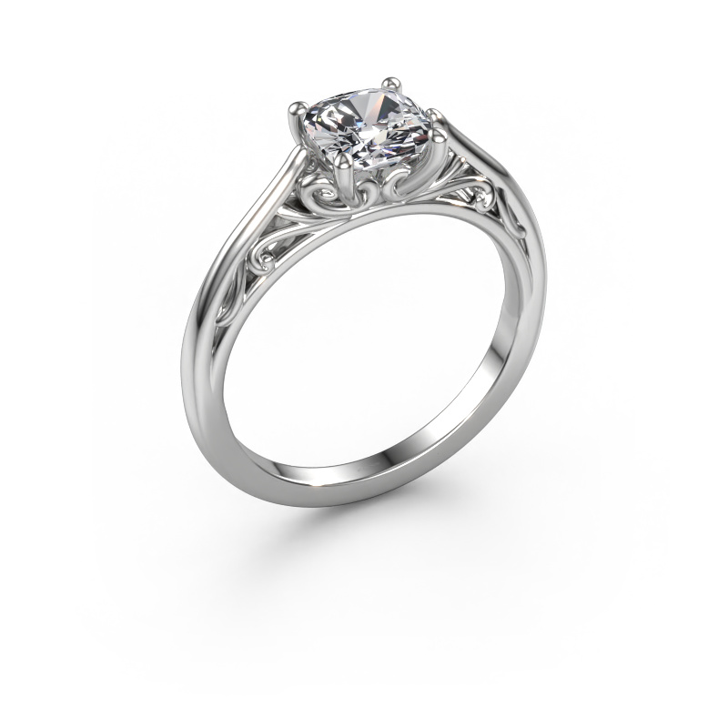 Image de Bague de fiançailles Shannon cus 585 or blanc Diamant 1.30 crt
