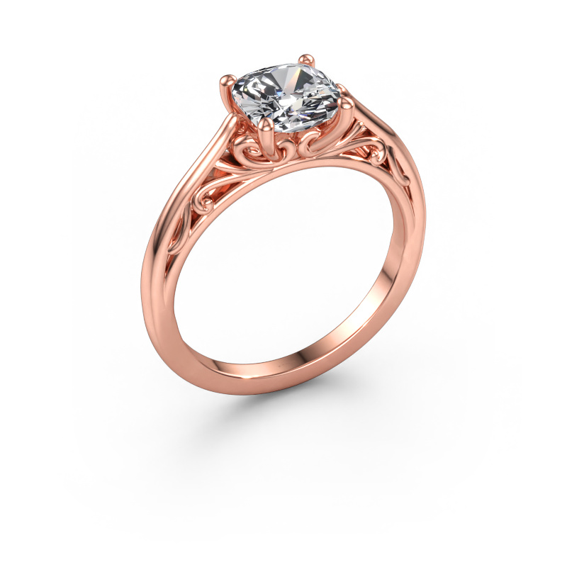 Image of Engagement ring Shannon cus 585 rose gold Diamond 1.50 crt
