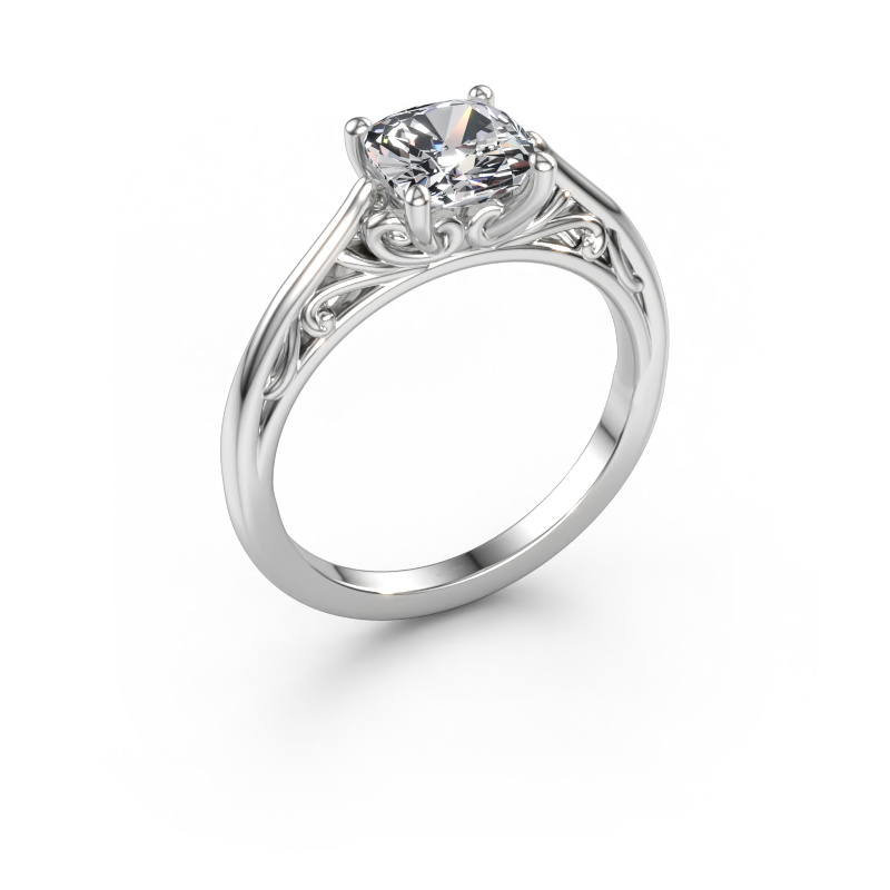 Image of Engagement ring Shannon cus 585 white gold Lab-grown diamond 1.50 crt