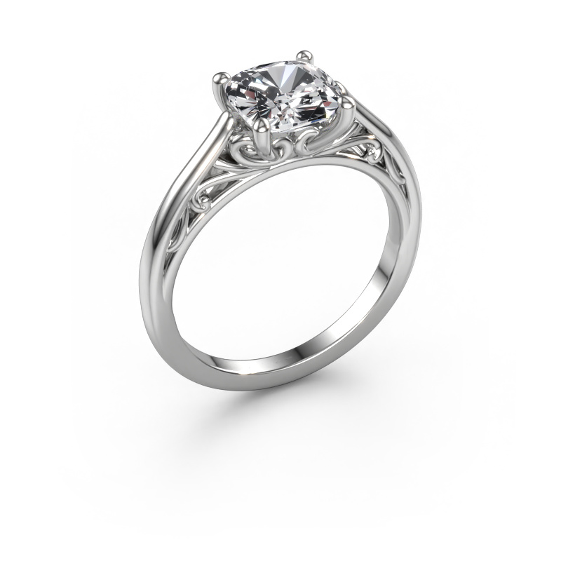 Image of Engagement ring Shannon cus 585 white gold Diamond 2.00 crt