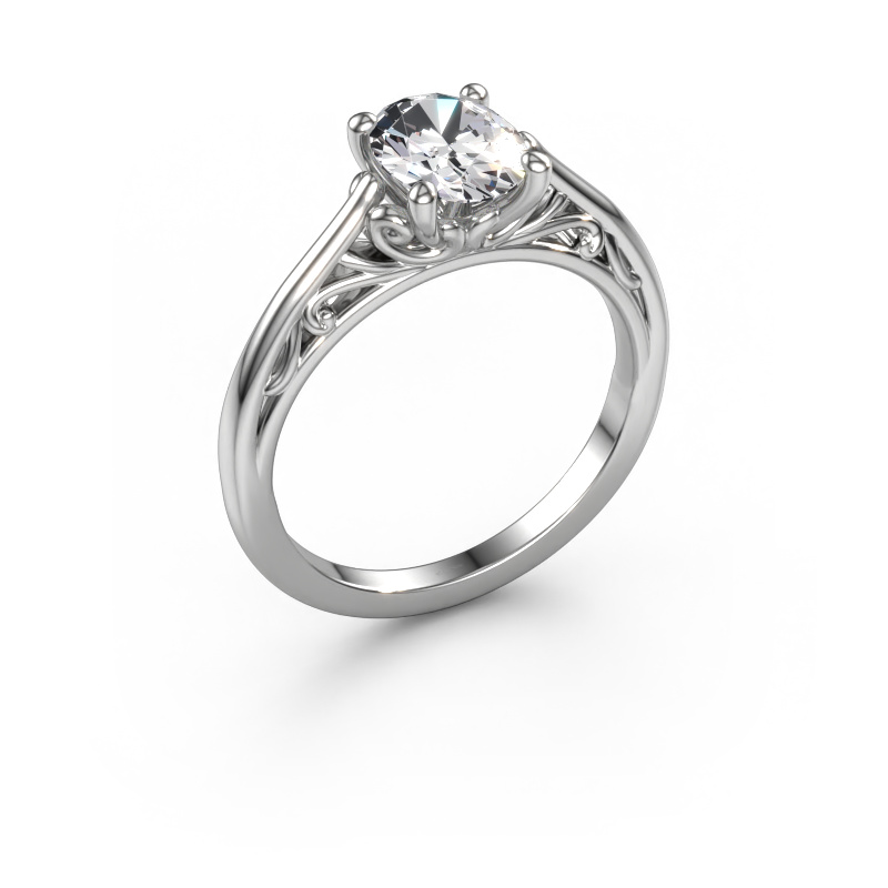 Bild von Verlobungsring Shannon ovl 950 Platin Lab-grown Diamant 1.10 crt