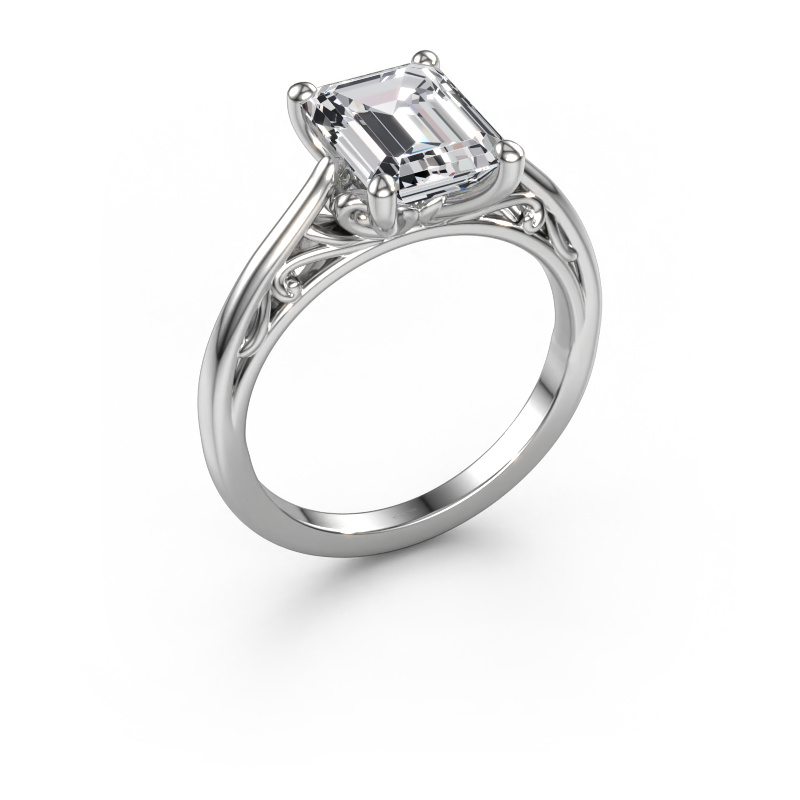 Image of Engagement ring Shannon eme 585 white gold Diamond 2.50 crt