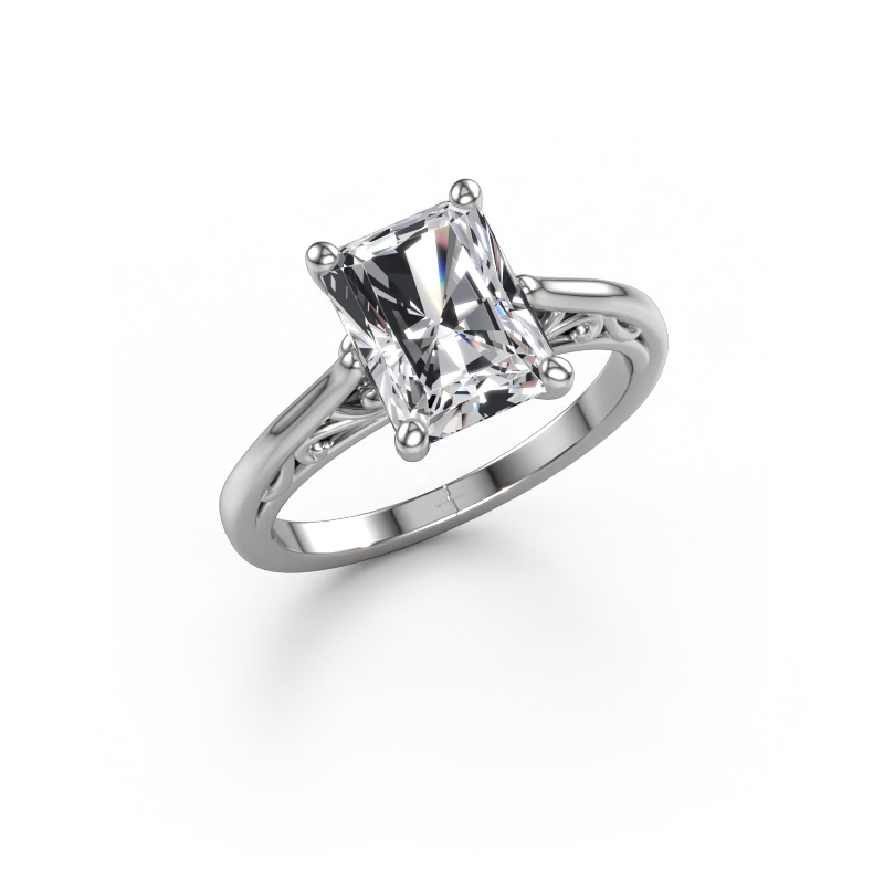Image de Bague de fiançailles Shannon rad 950 platine Diamant 2.50 crt
