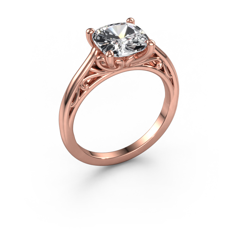 Bild von Verlobungsring Shannon cus 585 Roségold Lab-grown Diamant 2.50 crt