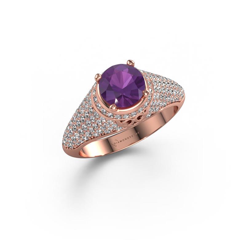 Bild von Ring sharee 585 Roségold Amethyst 6.5 mm