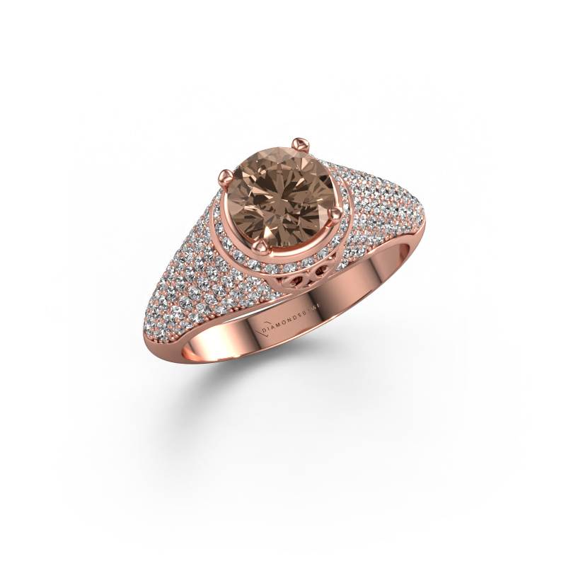 Image of Ring sharee 585 rose gold Brown diamond 1.831 crt