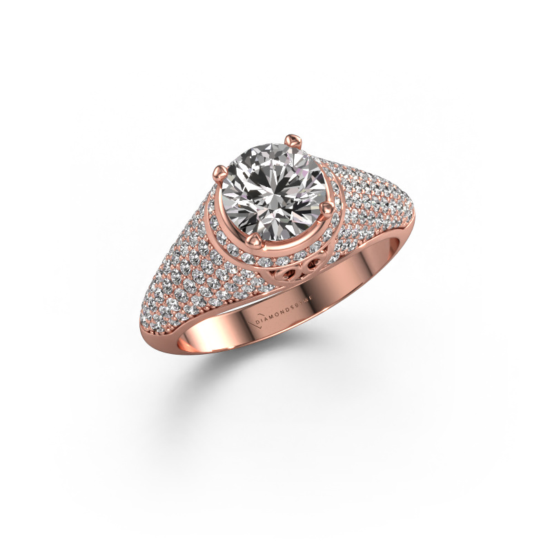 Image of Ring sharee 585 rose gold Zirconia 6.5 mm