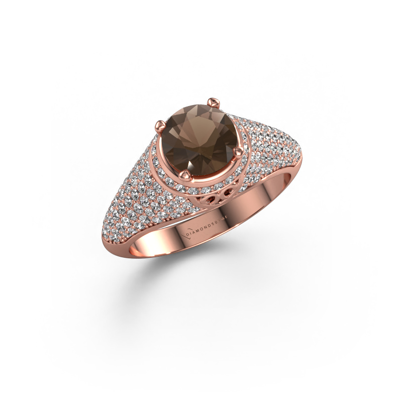 Bild von Ring sharee 585 Roségold Rauchquarz 6.5 mm