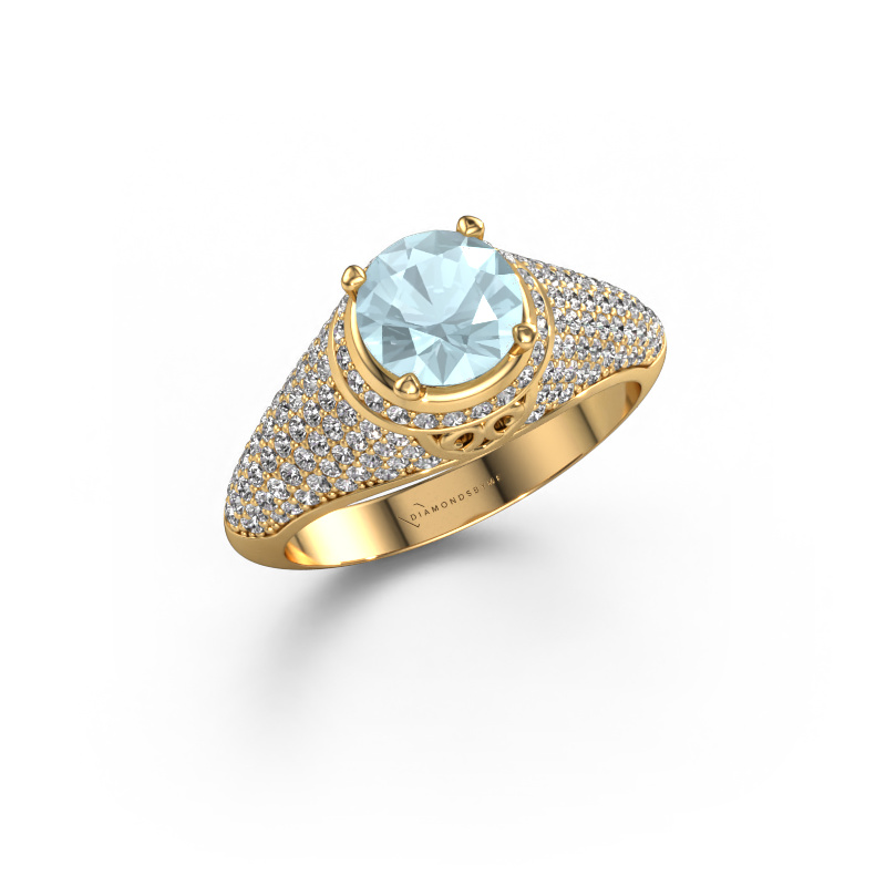 Image of Ring sharee 585 gold Aquamarine 6.5 mm