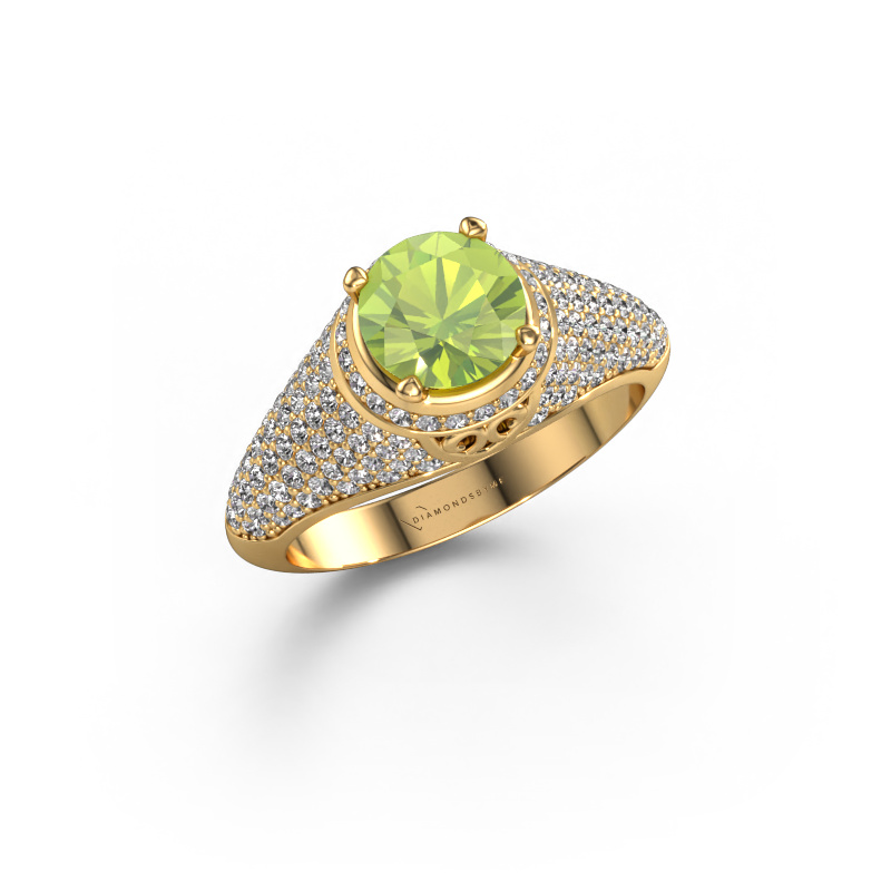 Image of Ring sharee 585 gold Peridot 6.5 mm
