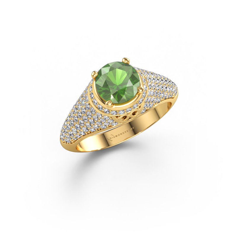 Bild von Ring sharee 585 Gold Turmalin grün 6.5 mm