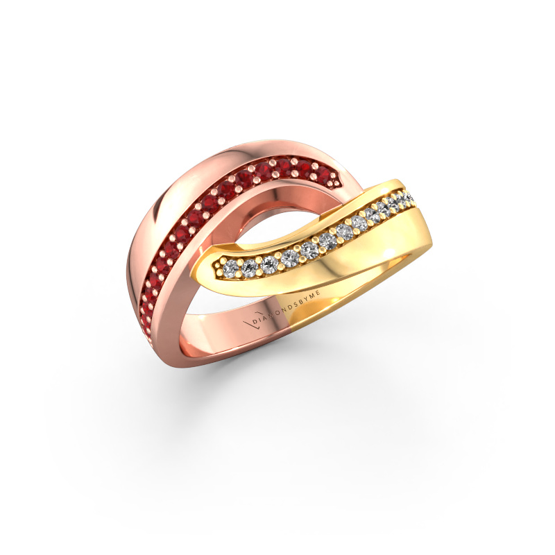 Image of Ring Sharita 585 rose gold Ruby 1.2 mm