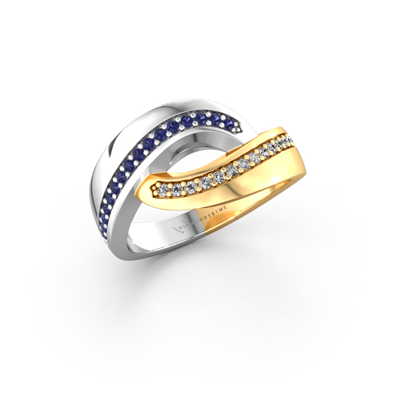 Bild von Ring Sharita 585 Weißgold Saphir 1.2 mm
