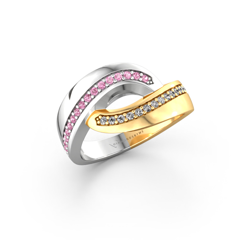 Bild von Ring Sharita 585 Weißgold Pink Saphir 1.2 mm