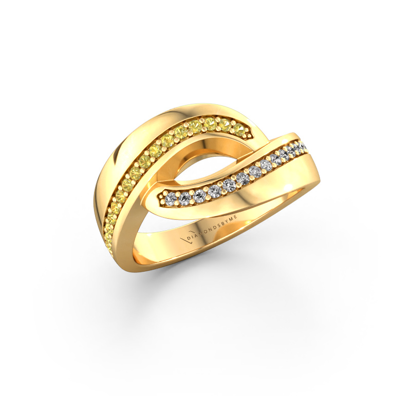 Bild von Ring Sharita 585 Gold Gelb Saphir 1.2 mm