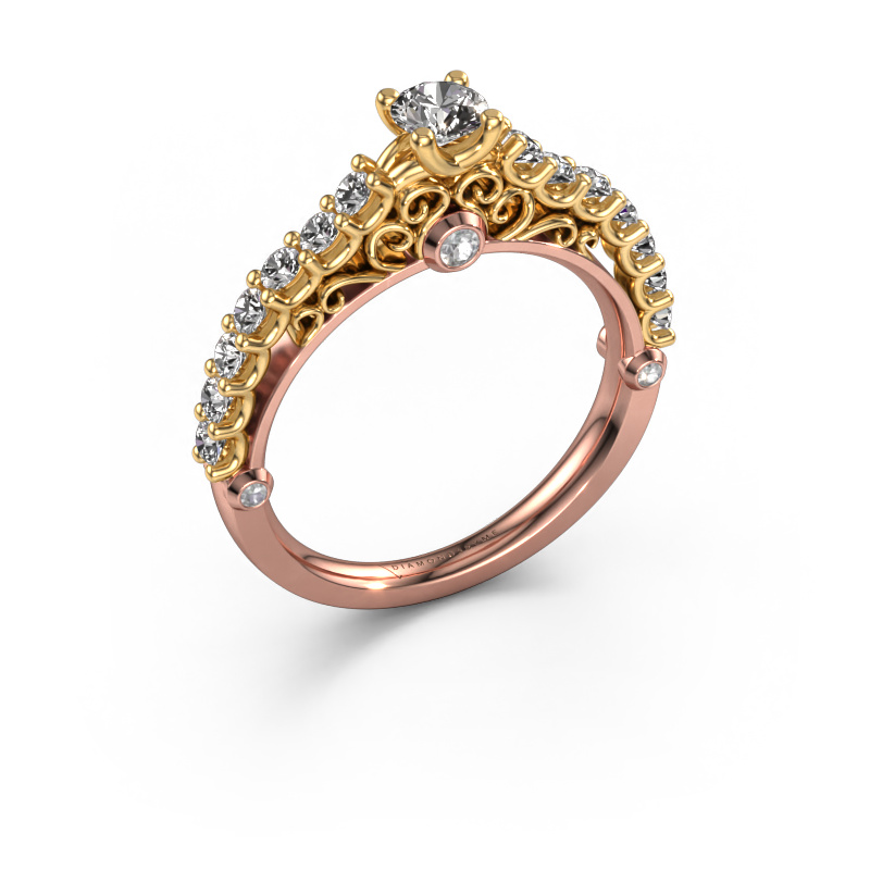 Bild von Verlobungsring Shaunda 585 Roségold Diamant 0.75 crt