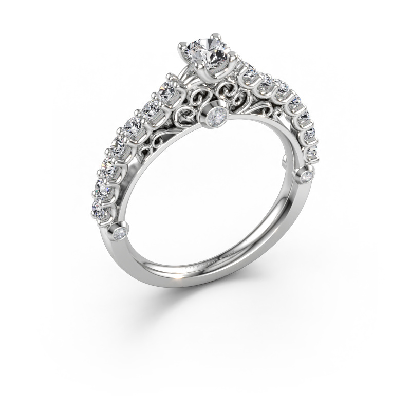 Bild av Förlovningsring Shaunda 585 vitt guld Diamant 0.75 crt