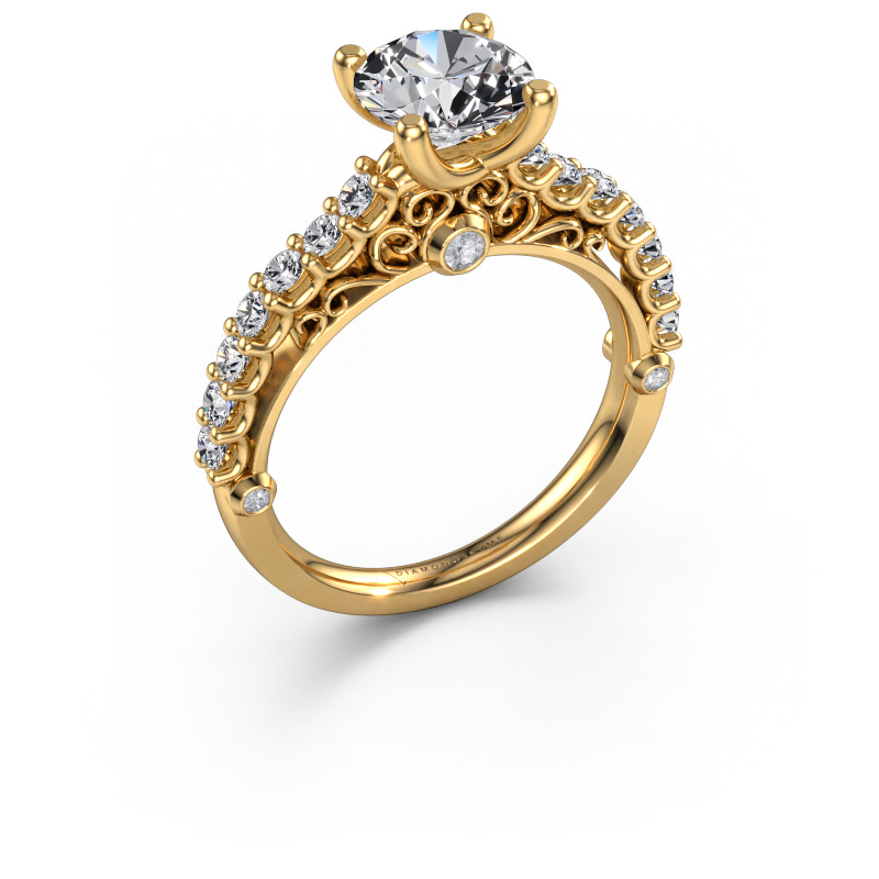 Image of Engagement ring Shaunda 585 gold Diamond 2.00 crt