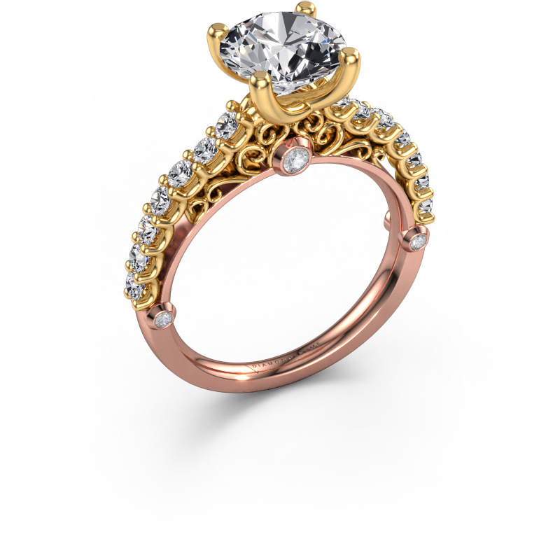 Bild von Verlobungsring Shaunda 585 Roségold Lab-grown Diamant 2.500 crt