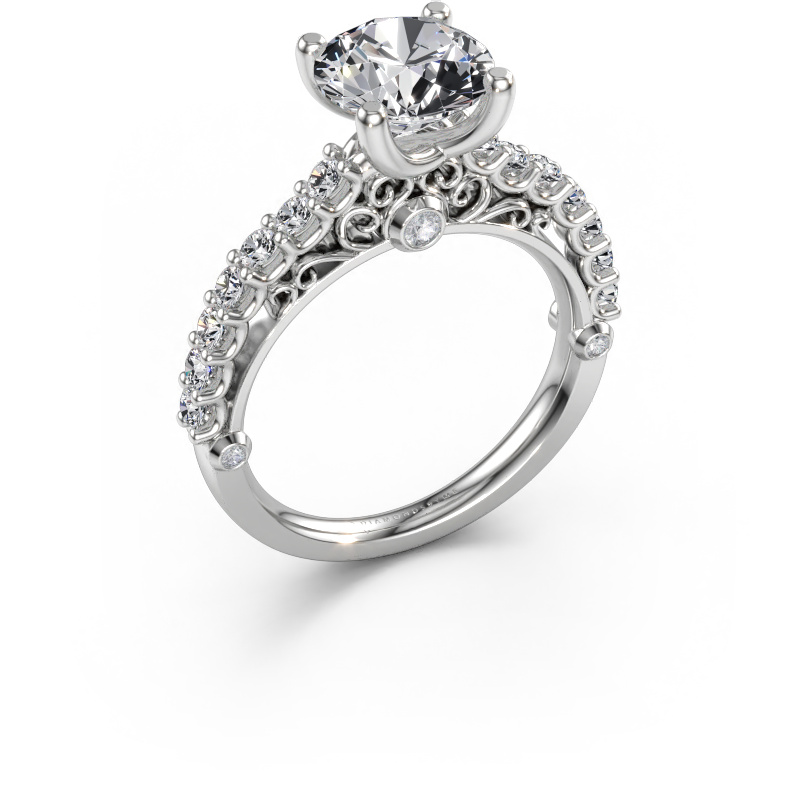 Immagine di Anello di fidanzamento Shaunda 585 oro bianco Diamante 2.500 crt