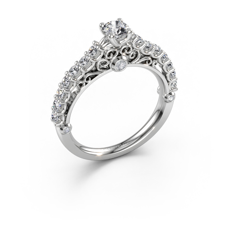 Immagine di Anello di fidanzamento Shaunda 585 oro bianco Diamante 0.80 crt