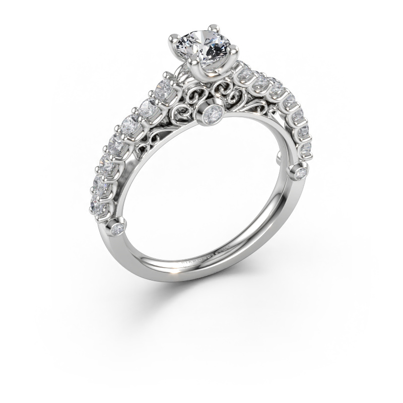 Immagine di Anello di fidanzamento Shaunda 585 oro bianco Diamante lab grown 0.90 crt