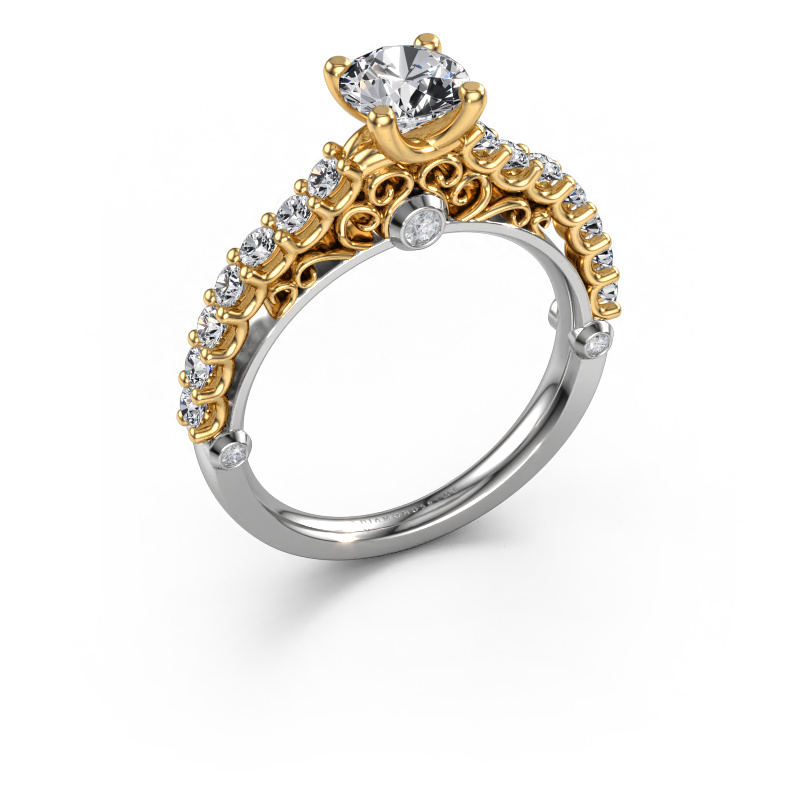 Bild von Verlobungsring Shaunda 585 Weißgold Diamant 1.20 crt