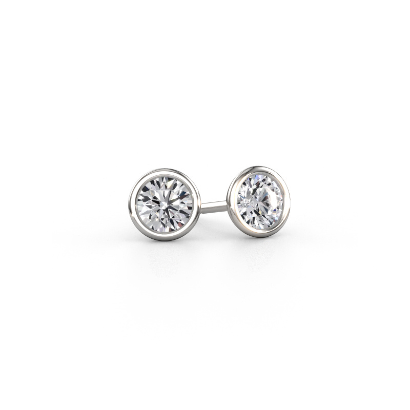 Image of Stud earrings Shemika 950 platinum Diamond 1.00 crt
