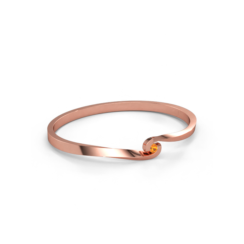 Immagine di Bracciale rigido Sheryl 585 oro rosa Citrino 3.7 mm