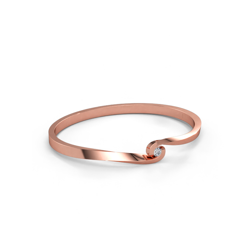 Immagine di Bracciale rigido Sheryl 585 oro rosa Zirconia cubica 3.7 mm