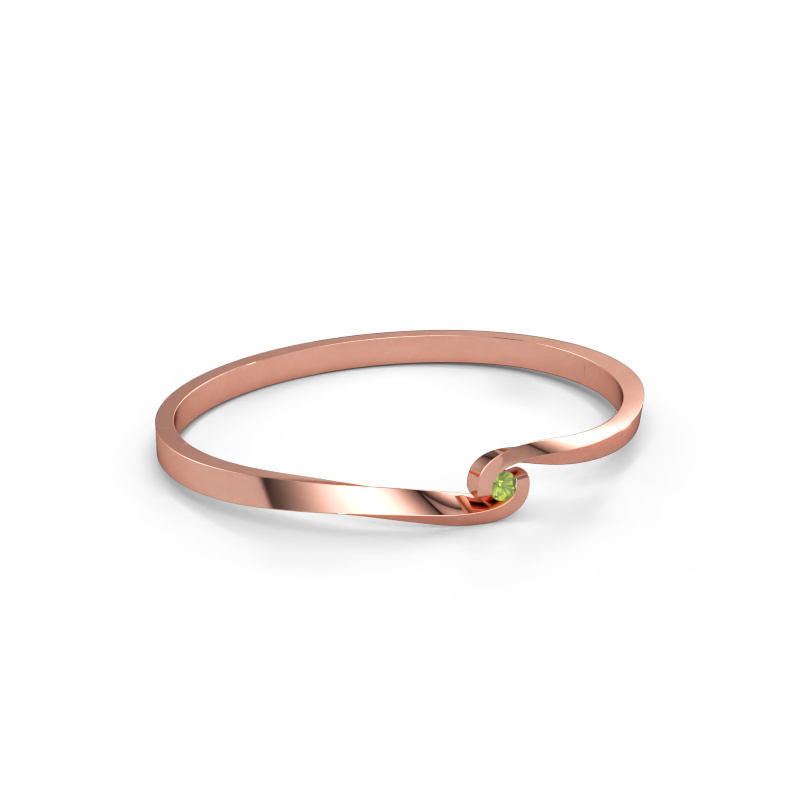 Immagine di Bracciale rigido Sheryl 585 oro rosa Peridoto 3.7 mm