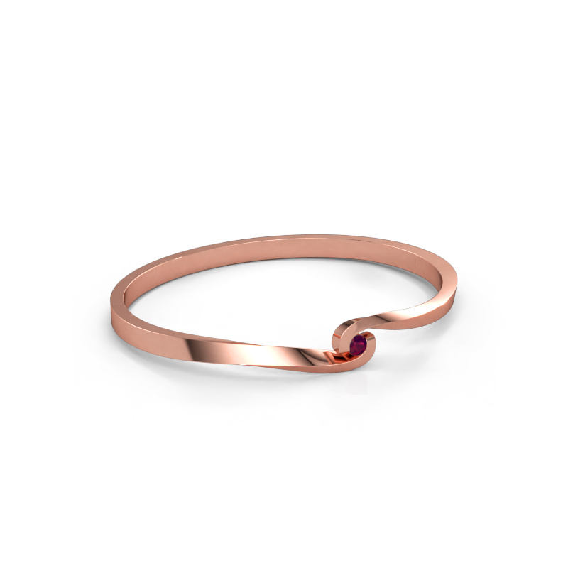 Immagine di Bracciale rigido Sheryl 585 oro rosa Rodolite 3.7 mm