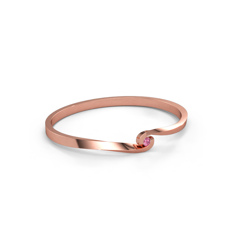 Bild av Armring Sheryl 585 roséguld Rosa safir 3.7 mm