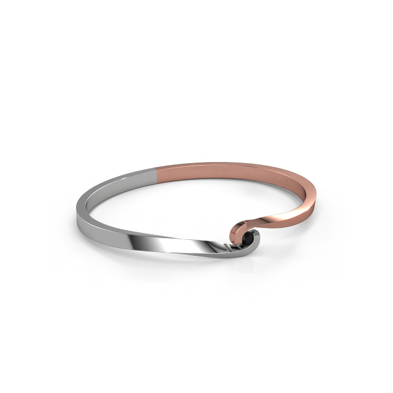 Bild von Armreif Sheryl 585 Roségold Schwarz Diamant 0.24 crt