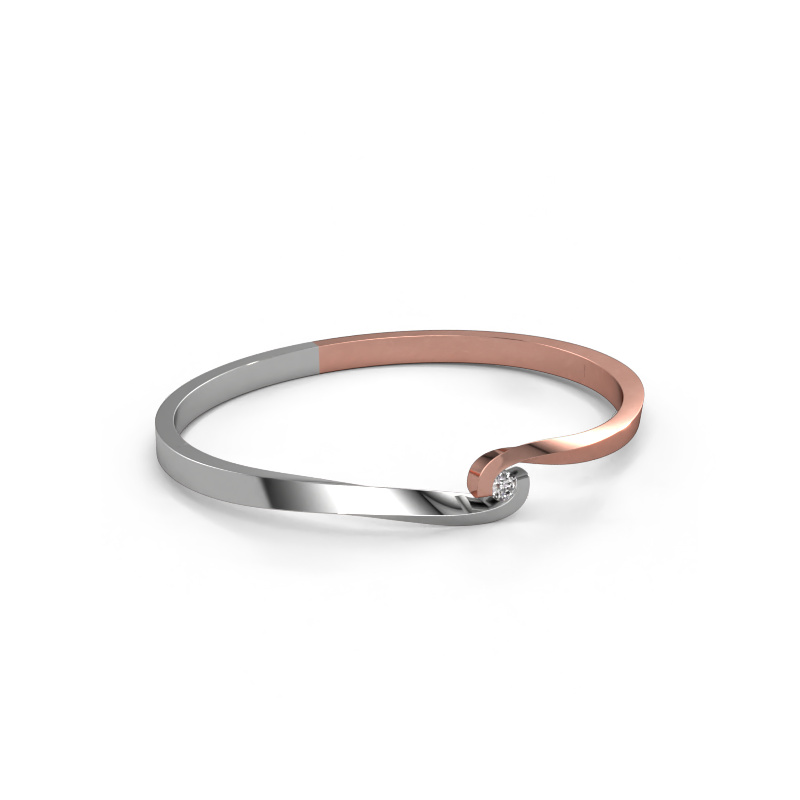 Image of Bangle Sheryl 585 rose gold Zirconia 3.7 mm