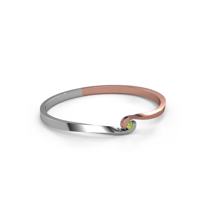 Image of Bangle Sheryl 585 rose gold Peridot 3.7 mm