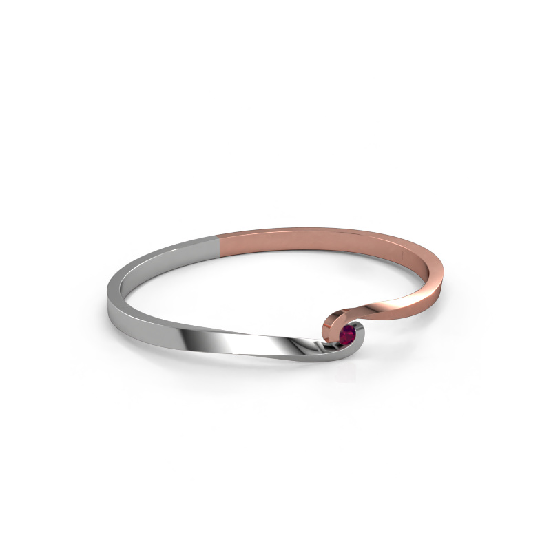 Image of Bangle Sheryl 585 rose gold Rhodolite 3.7 mm