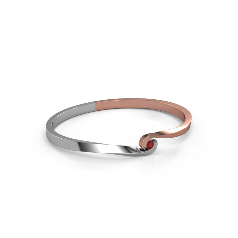 Image of Bangle Sheryl 585 rose gold Ruby 3.7 mm