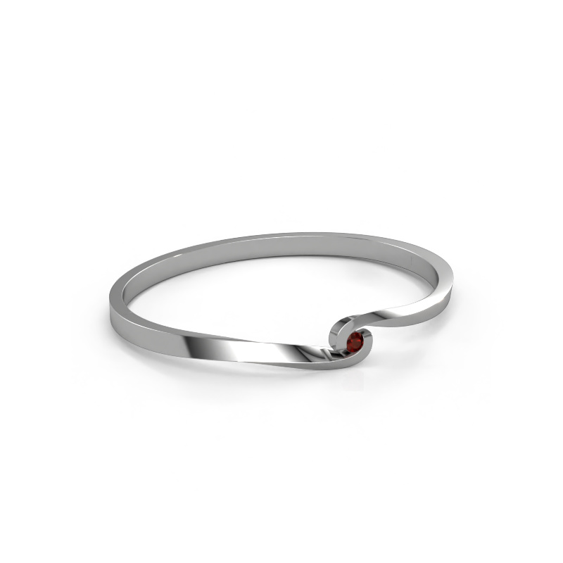 Image of Bangle Sheryl 585 white gold Garnet 3.7 mm