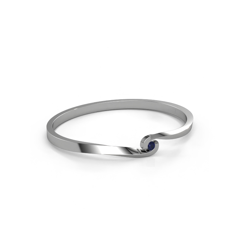 Image of Bangle Sheryl 585 white gold Sapphire 3.7 mm