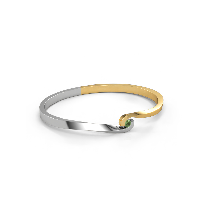 Bild von Armreif Sheryl 585 Gold Turmalin grün 3.7 mm